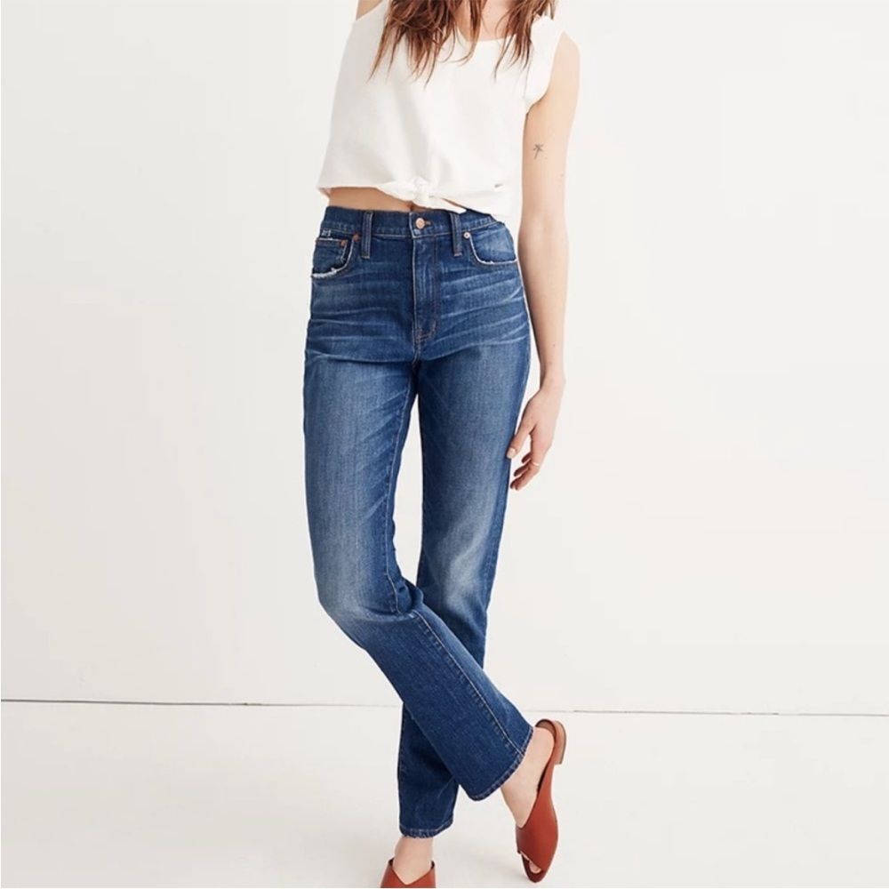 Madewell The High-Rise Slim Boyjean Medium Wash, Size 26